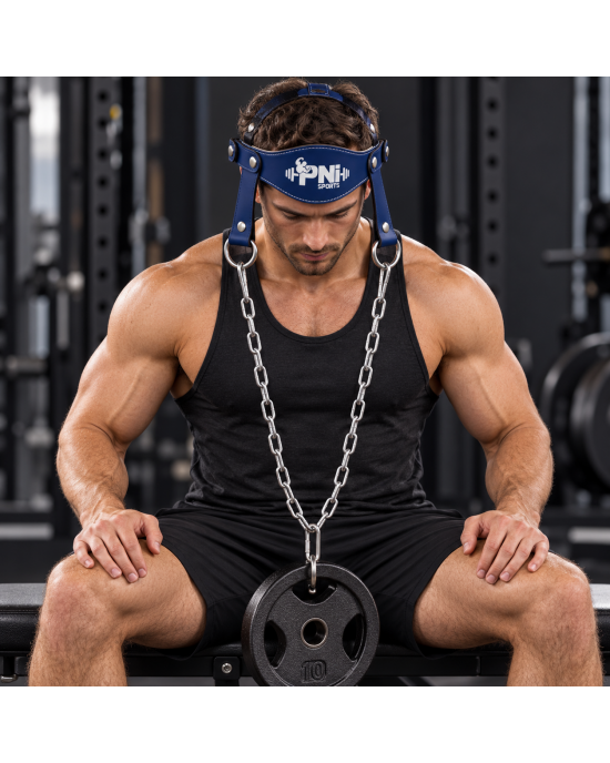 Weight Lifting Leather Head Harness