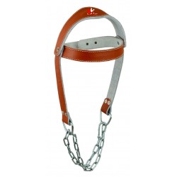 Weight Lifting Leather Head Harness
